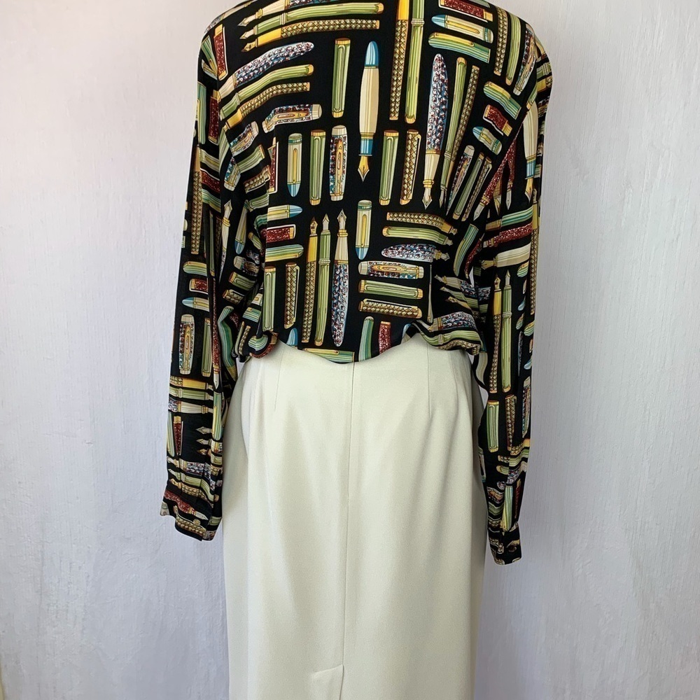 LIZ CLAIBORNE SIZE 10 CREAM SKIRT - Picture 4 of 8